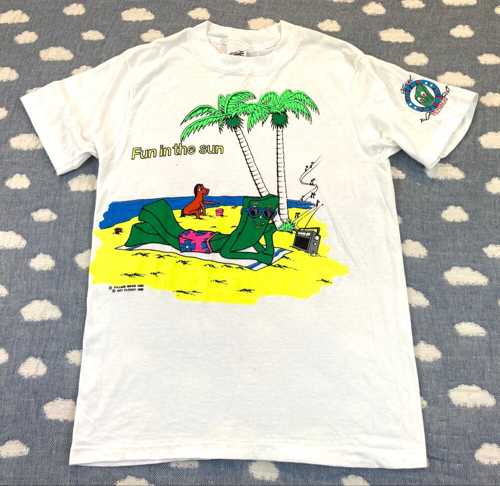 Vintage Official Gumby Team Member Village Mews T-Shirt Beach M
